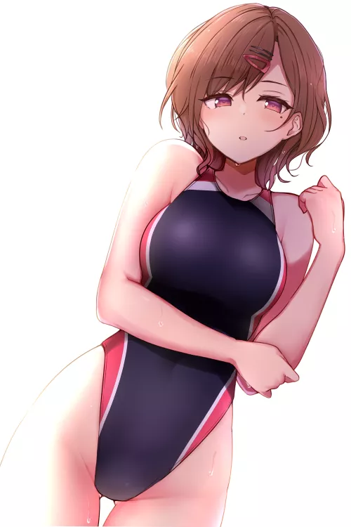 Higuchi Madoka Racing Swimsuit (Azu Ankoowl) [Idolmaster] by sequence_string