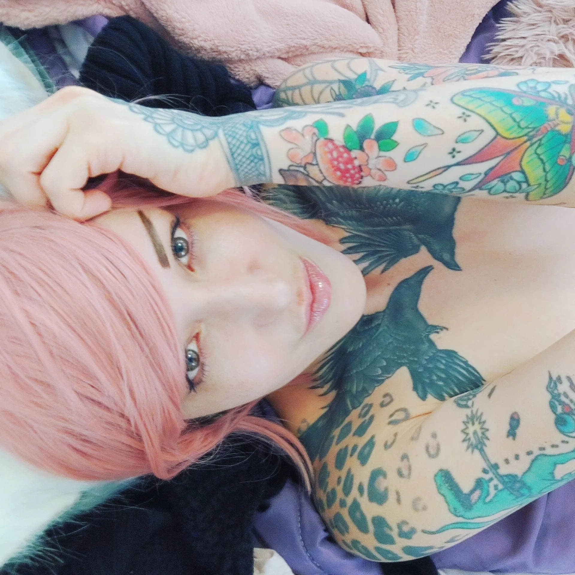 🌸 hiiii! 🌸 Im new here! Cute cuddly tattooey kitten, lets be friends! posted by Haunted_vegan_cobra