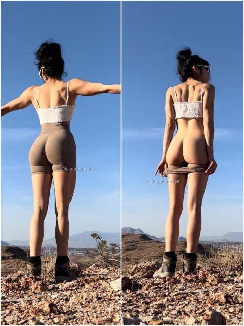 hiking & showing off the buns by itskatarinarose