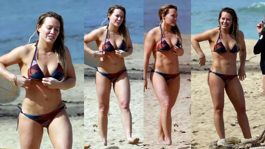 Hilary Duff beach candids by sexychatrg