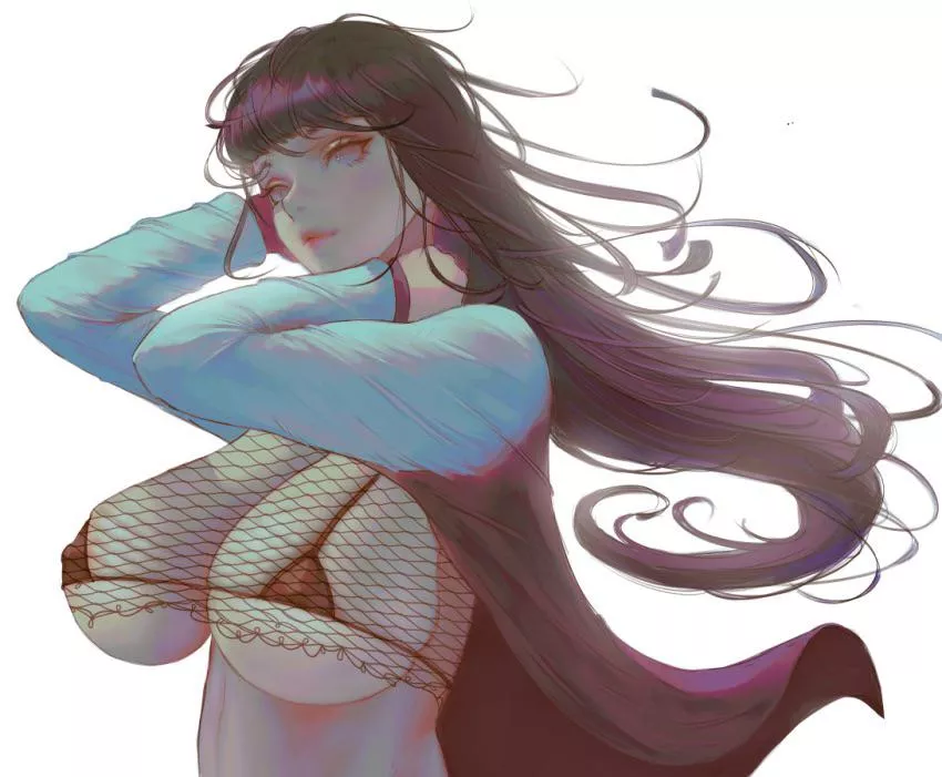 Hinata fishnets covering those amazing tits posted by Rahdx