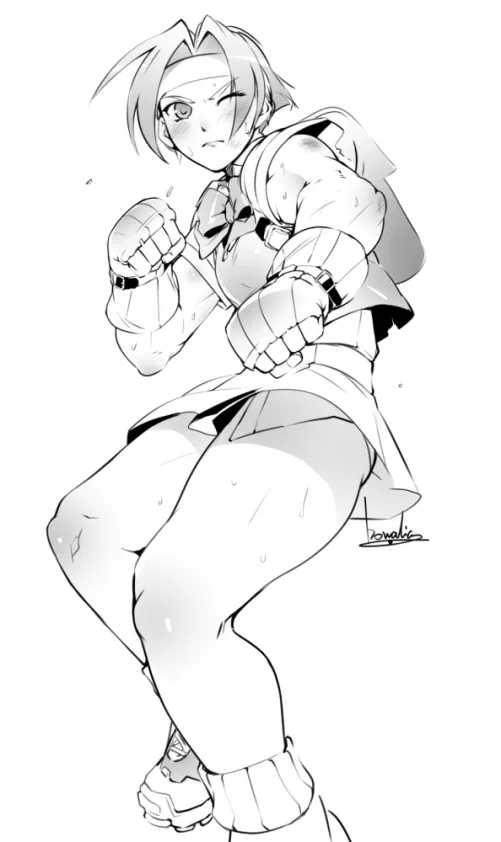 Hinata Wakaba(@bowalia)[Street Fighter] by TheTMoneyMan