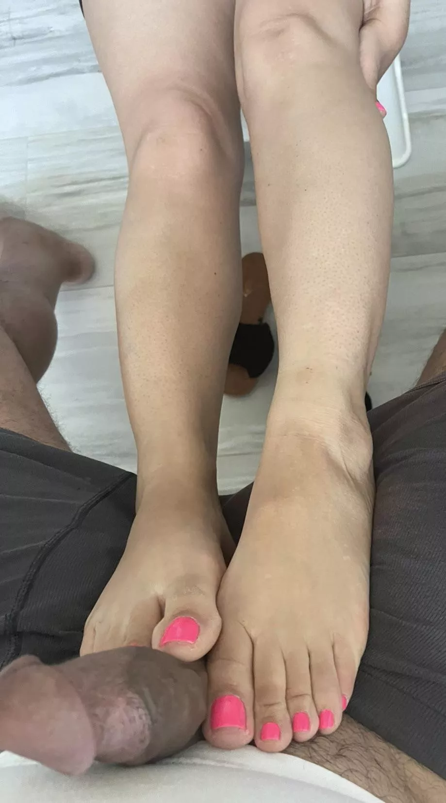 His cock was throbbing from my feet posted by Alert-Worker-1985