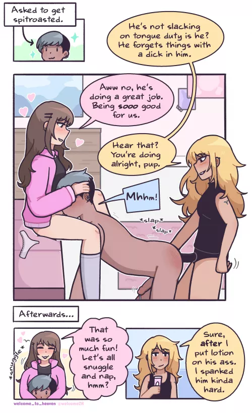 His dommes show him love in different ways 😇😈 [OC] by Welcome_To_heaven