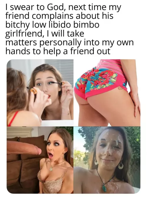 His girlfriend won't do it, so who will, right? by Silly_Sissy_Fun