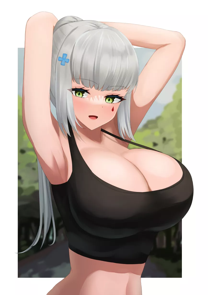 HK416 Arms Up Sports Bra (Organ3432) [Girls Frontline] posted by sequence_string