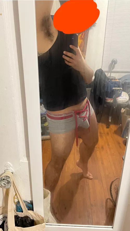 Holding my bf’s load in this by LemursgoWild