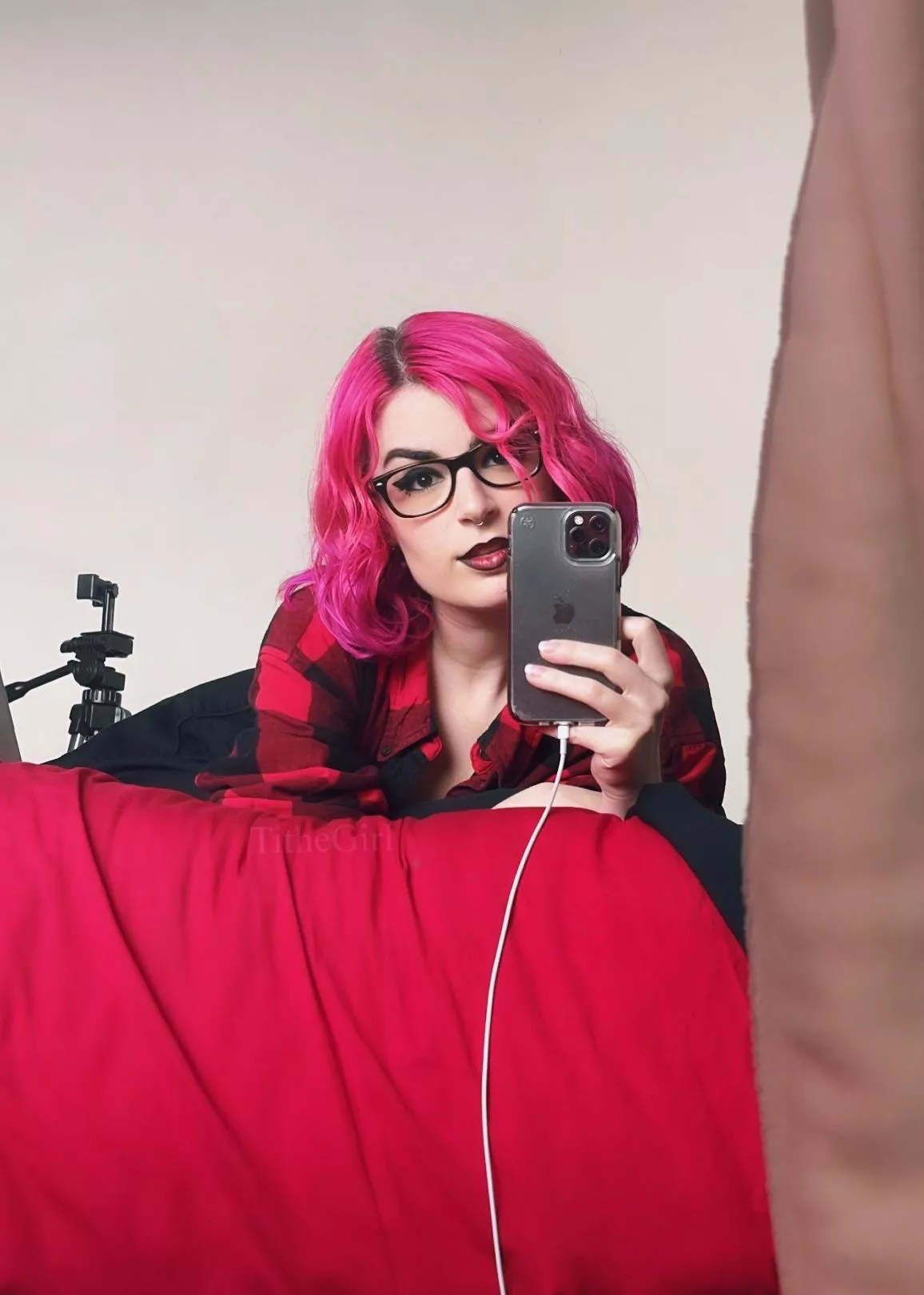 hope i’m the first thing you see in the morning 🖤 posted by Tithe_Girl