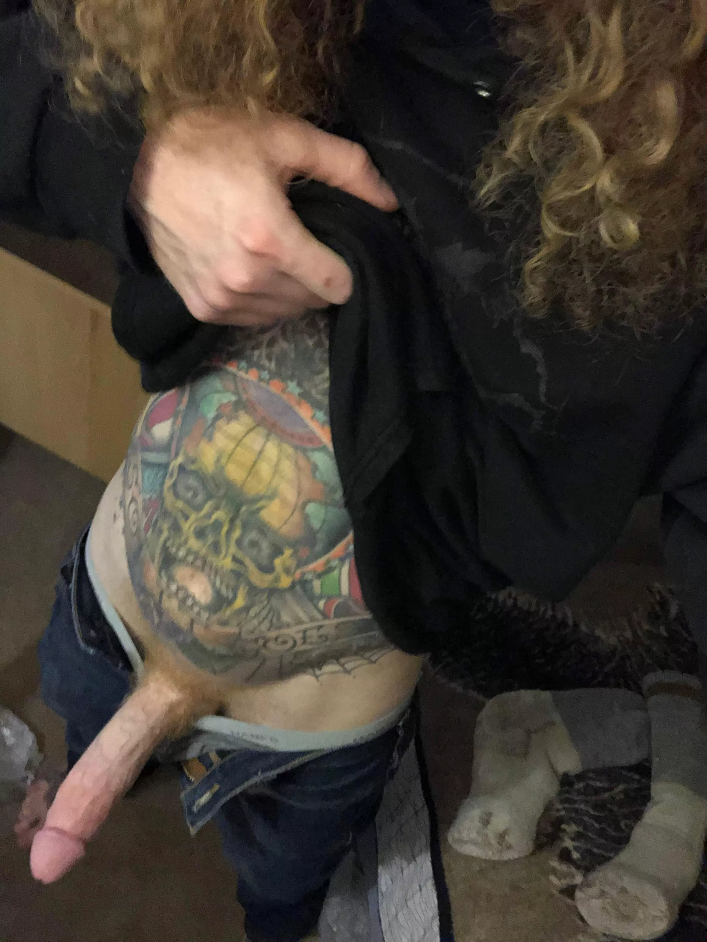 Hope the neighbors didn’t see me flashing my big cock posted by IHaveAReallyBigDick