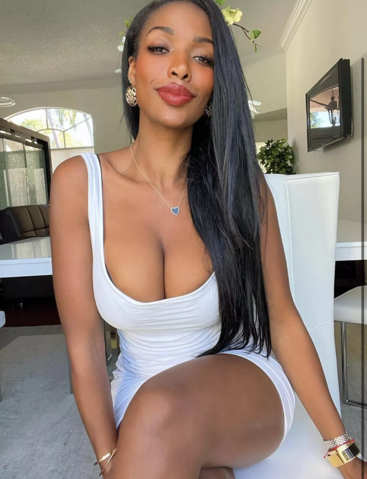 Hope you are having a great weekend!! I am just here with my sexy little white dress thinking about … you know what posted by dulcemon309