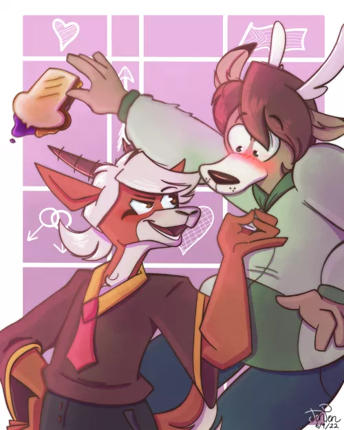 Hope you guys like this. I love these two characters and I plan to draw them together more often even after Pride Month. by Jenpen_productions