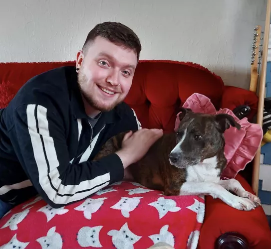 Hopefully the dog is enough of a distraction from my tired face 😅 by Otterman94