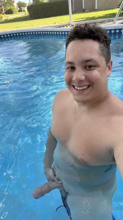 Horny and naked in my pool but I don’t have a fence do you think my neighbors noticed 😈 by proctor8393