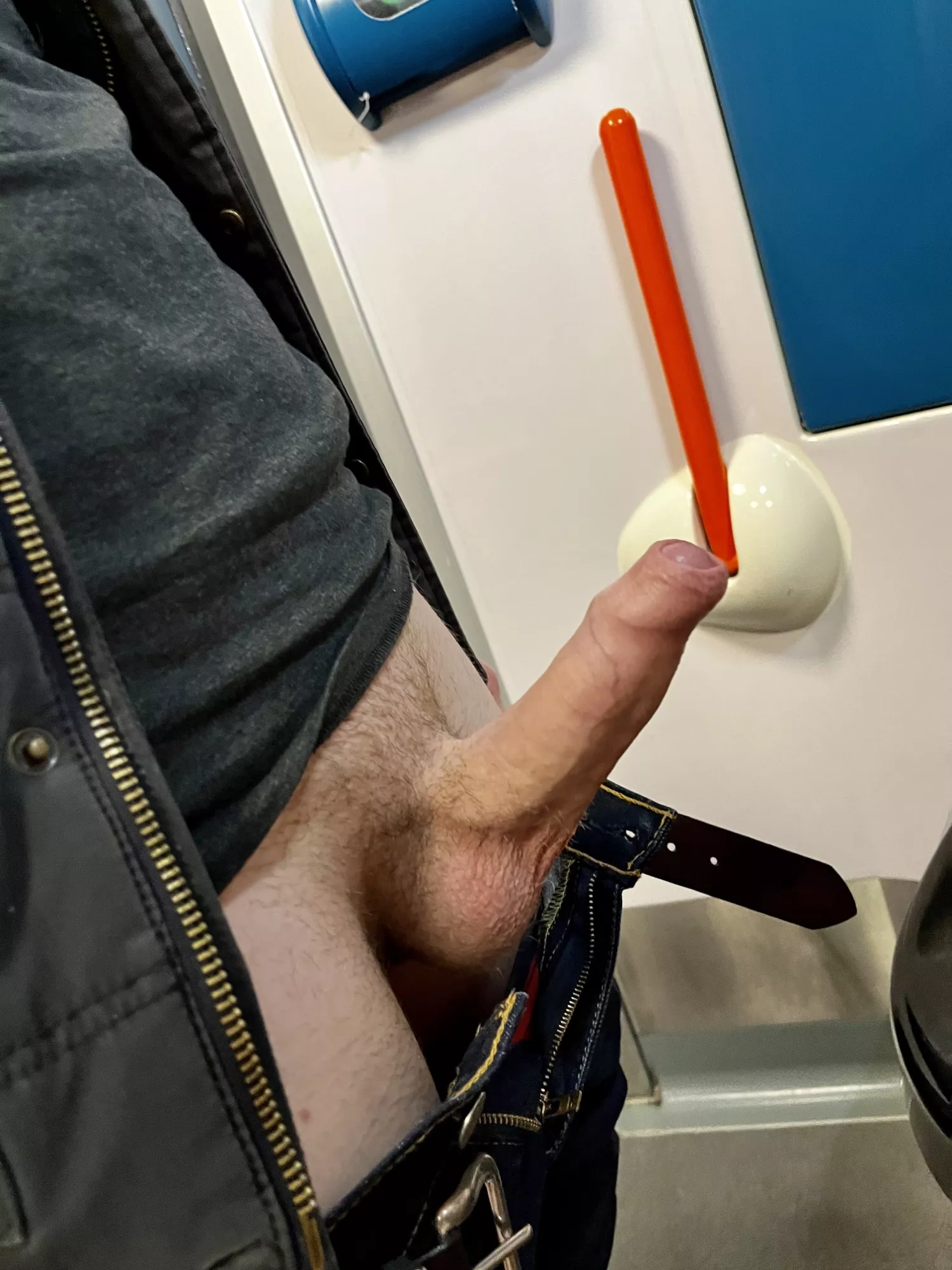Horny on the train, might as well take a pic of my uncut cock posted by smutty7
