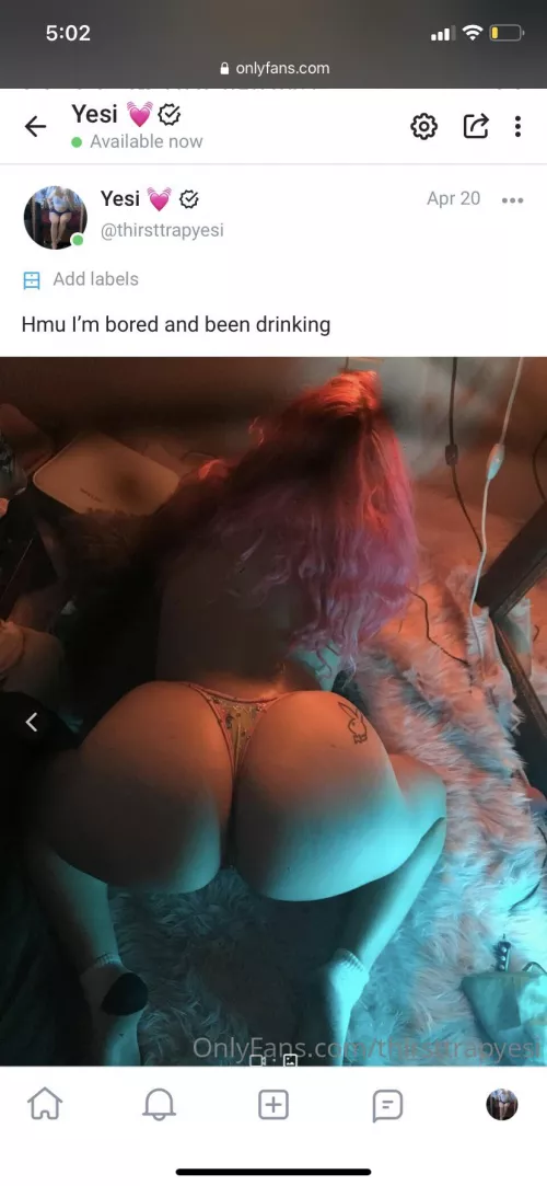 Horny white girl 😋 dm on my onlyfans let’s sext 💜 I get freaky user name: ‘ thirsttrapyesi ‘ by Jessicalopez99