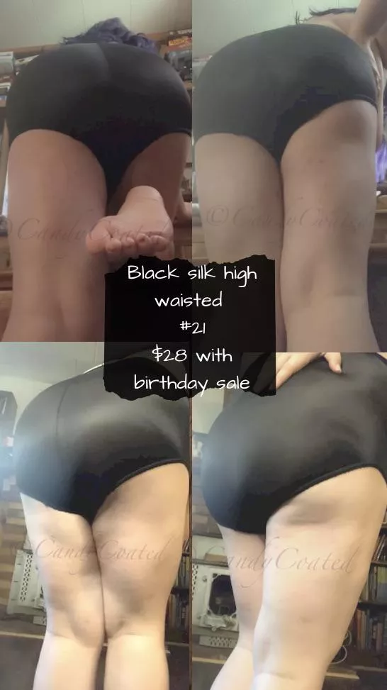 🍭 Hot sweaty black satin from your favorite slutty teacher 🖤 [selling] don’t miss out on my birthday sale! posted by CandyCoated20212