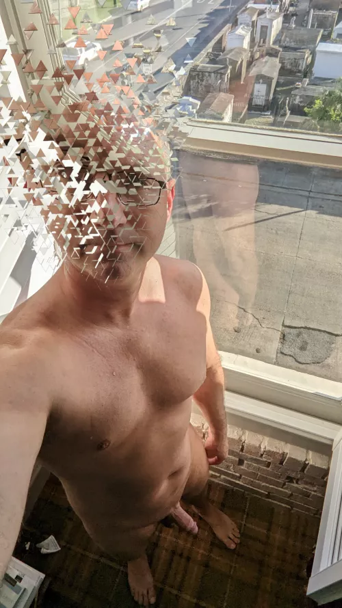 Hotel window overlooking St Louis cemetery#1 New Orleans!! by LCANTR