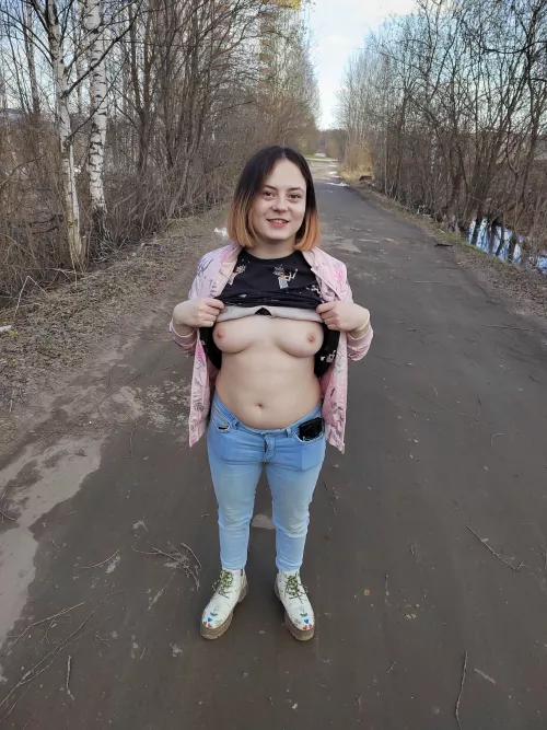 How about sucking my nipples outside? by fortyonabranch