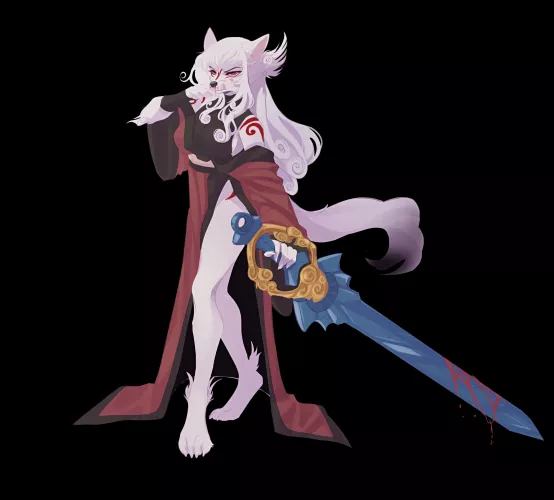 HOW DARE YOU, anthro Ammy (art by me, speedpaint for fun and leggy, Ayleendeer) by Ayleendeer