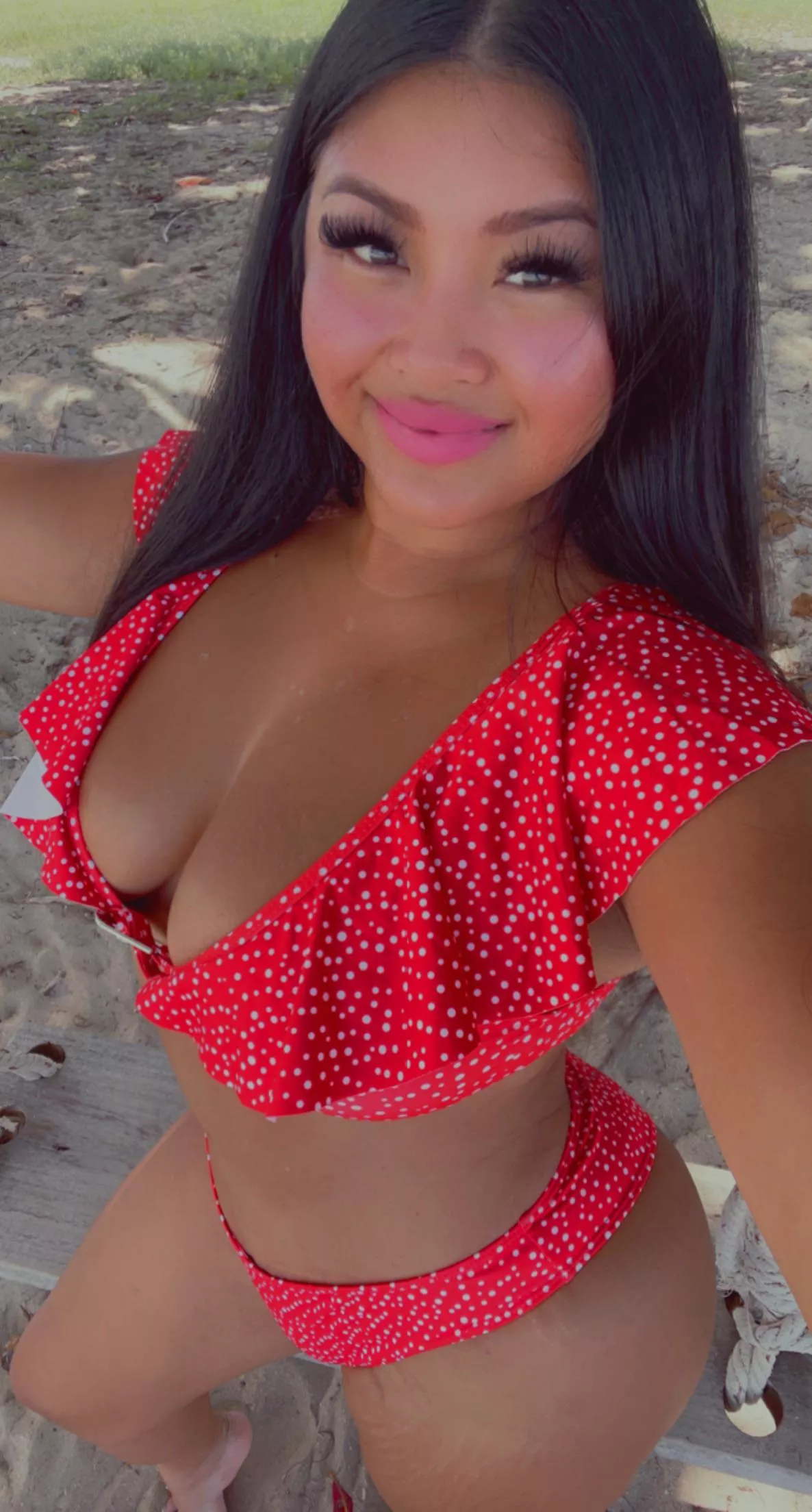How do I look in this red swimsuit? posted by HypnosisDream