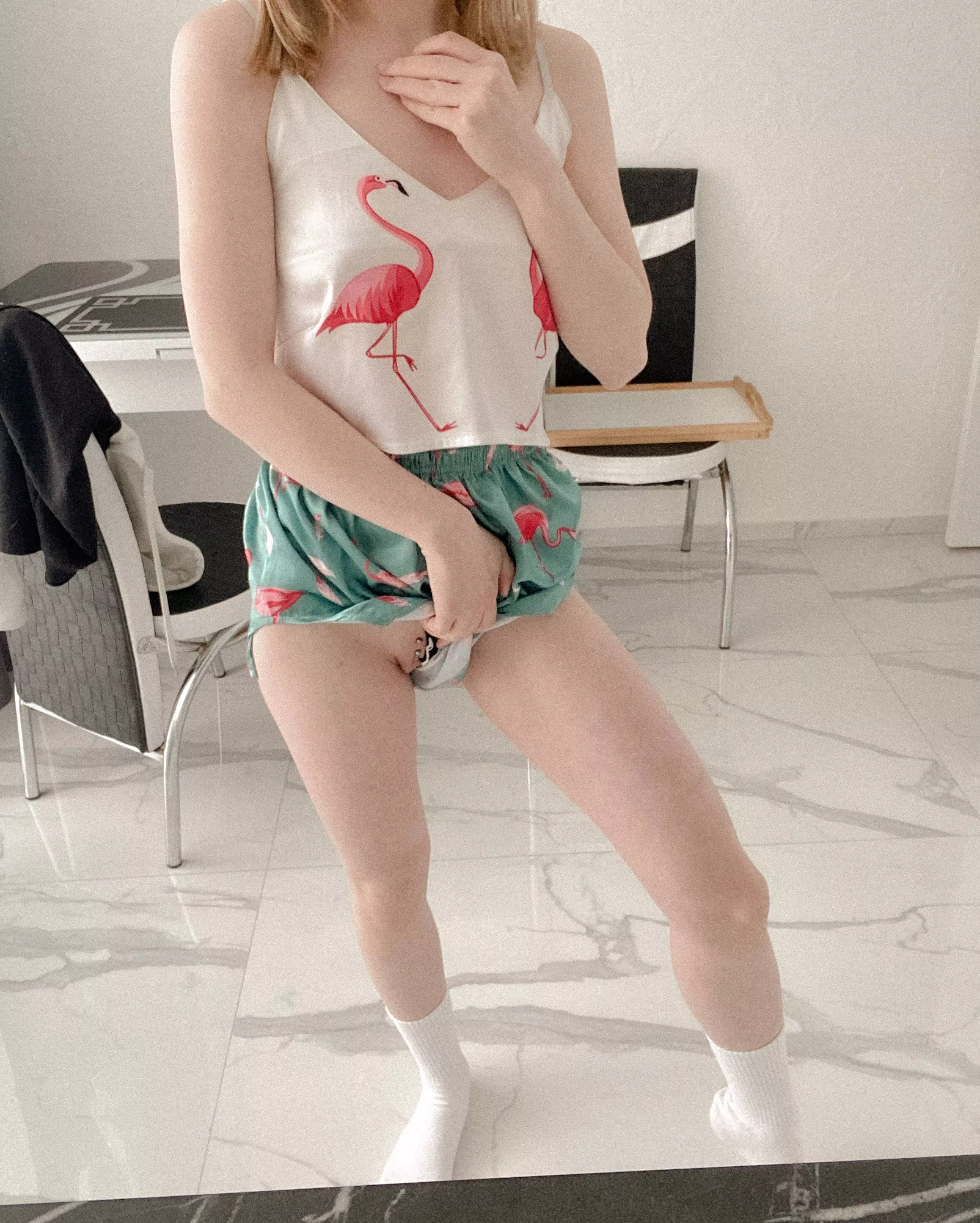 How do you like my piercing on a young pussy? posted by pantylessmiss