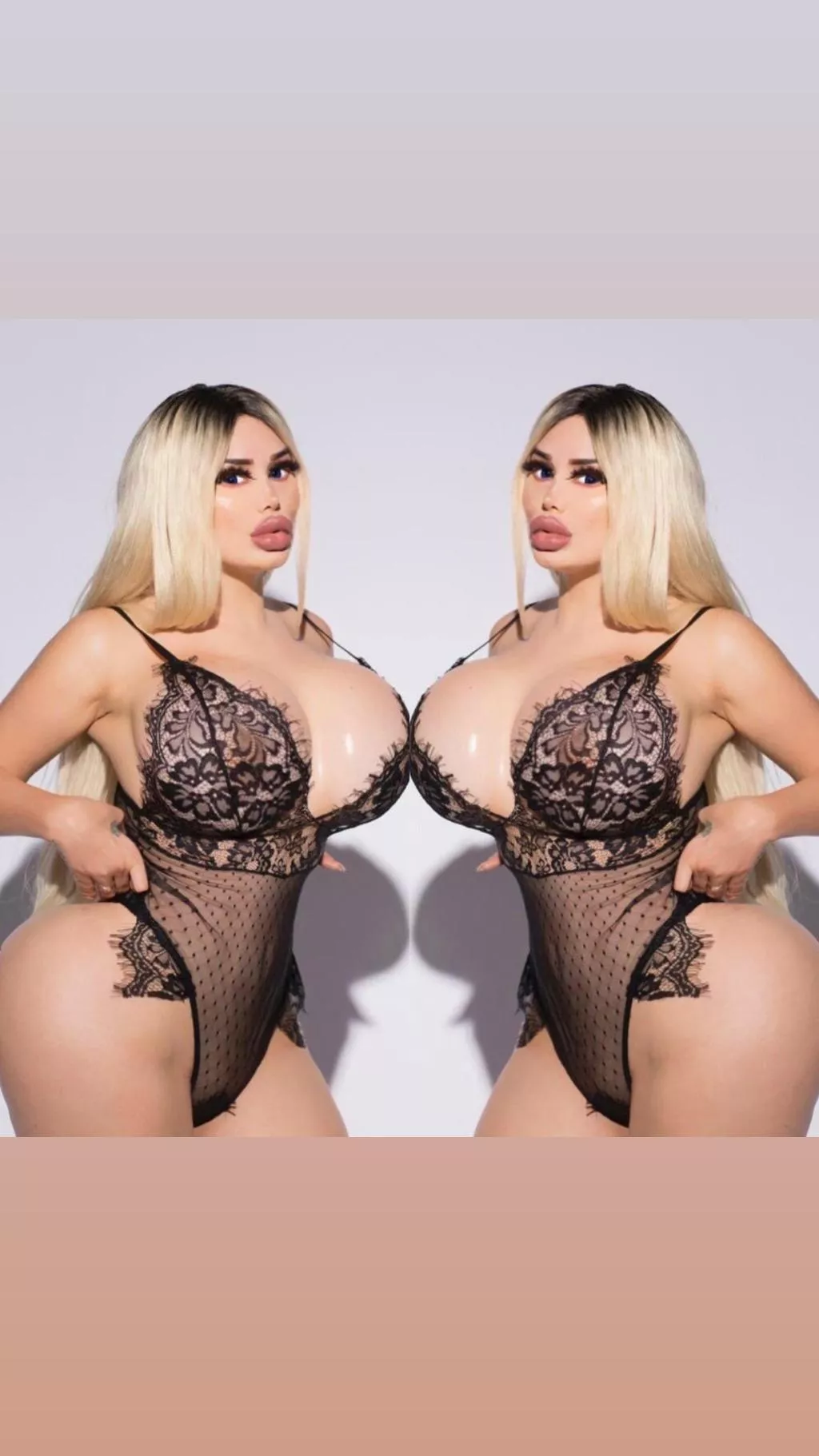 How shiny my boobs are? Follow up for more. 🥰 posted by bibibugatti