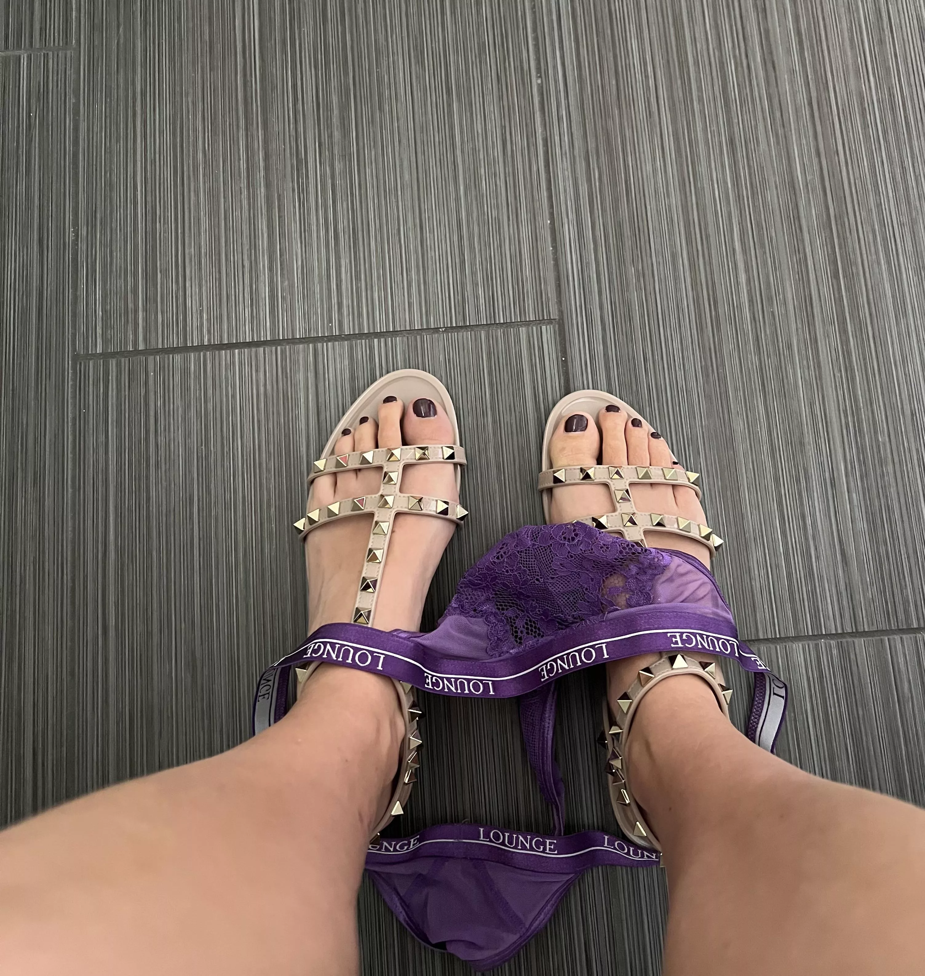 How would you like seeing this under the bathroom stall door? posted by madamemoxie