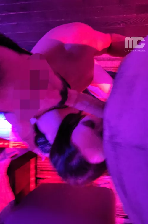 Hubby works the shaft, and I take the balls for Friday Biday by 0227miamicouple