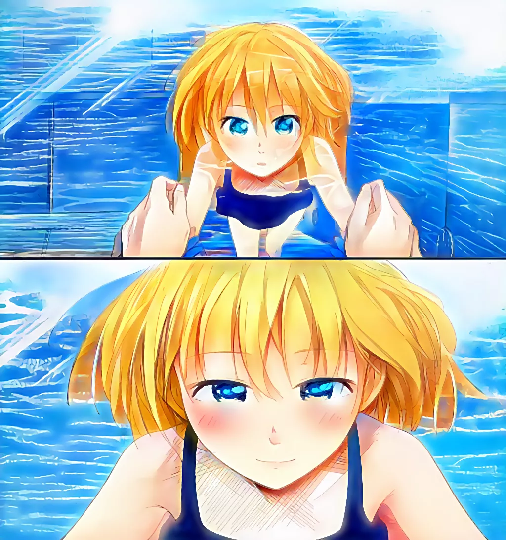 Hug me 🤗 Kobinata Shin from manga Trap Heroine (Kohinata Makoto from Torappu Hiroin) AI colorized posted by GroundbreakingAd3698