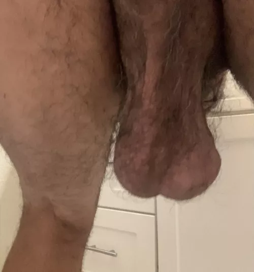 Huge balls, rear view by ItsAllAboutMyBalls