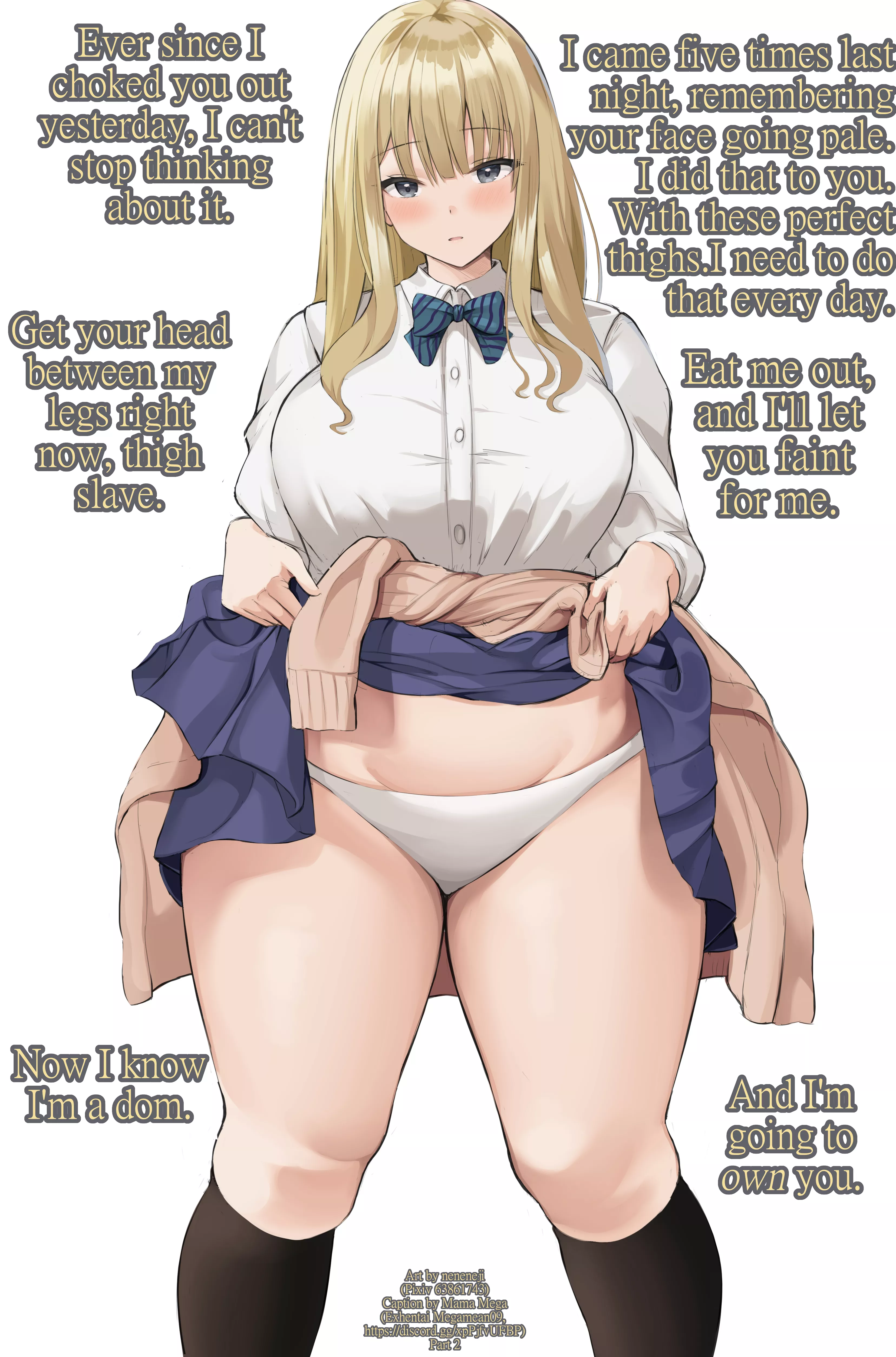 Huge Thigh JK Gets Some Confidence [Part 2] [f4a] [thighs] [new dom] posted by Mama_Mega_