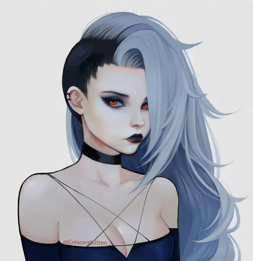 Human Loona (Crescent) [Helluvaboss] by Remarkable-Gur2597