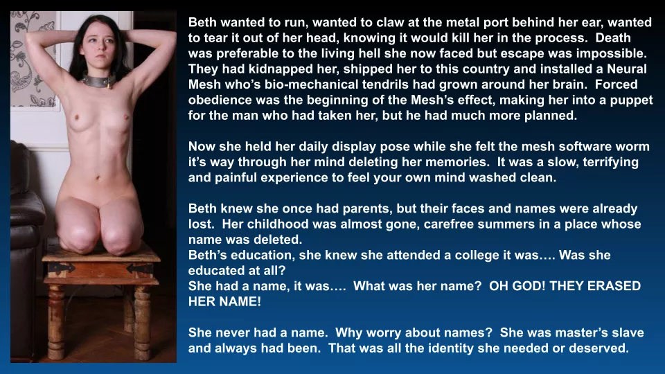 Hypothesis: FEMD Mesh-Puppets will be less resistant when denied pre-conversion memories. TEST initiated. posted by LordOseleon