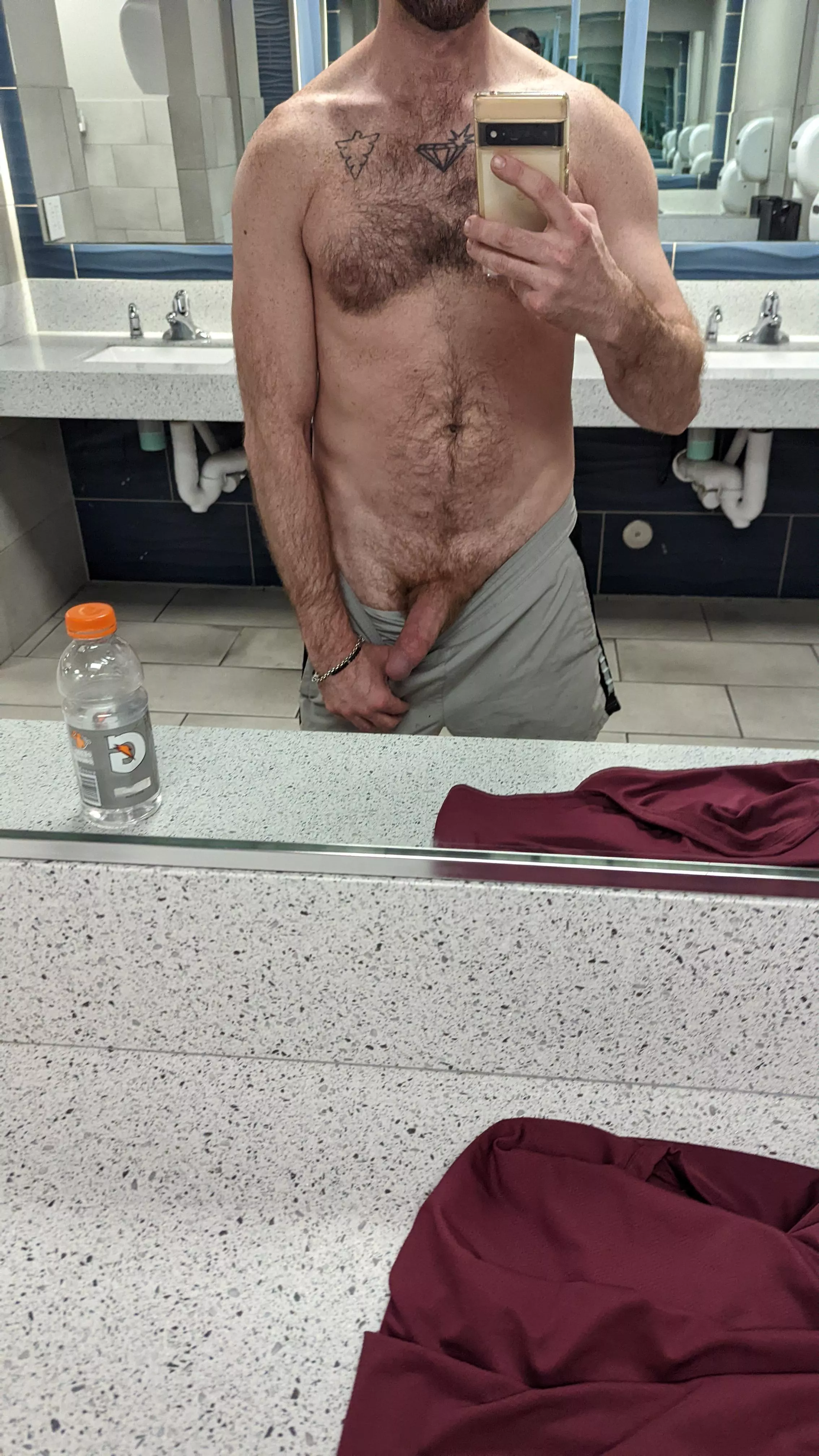 I always flash my dick in my last progress pic after my workouts posted by broshugpornbros