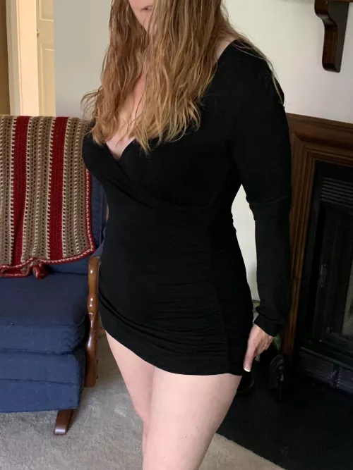 I believe this dress is too short! (56yo) (OC) by LillianDawn