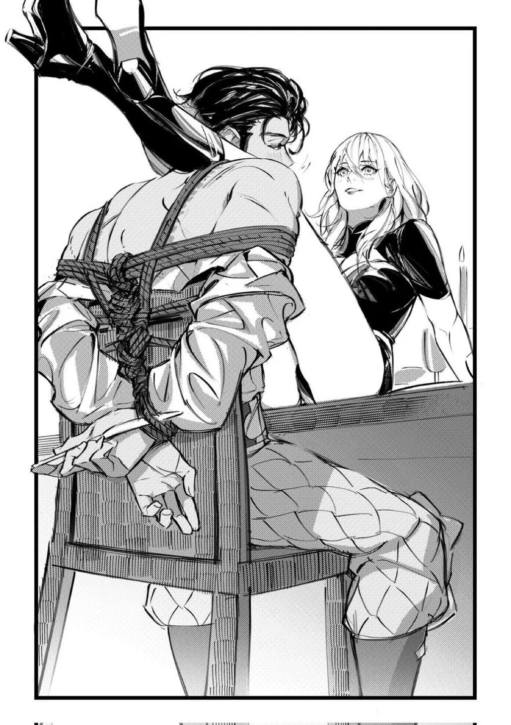 I bet when I’m done with you, you won’t even try and cut the ropes. posted by Sylviesuki