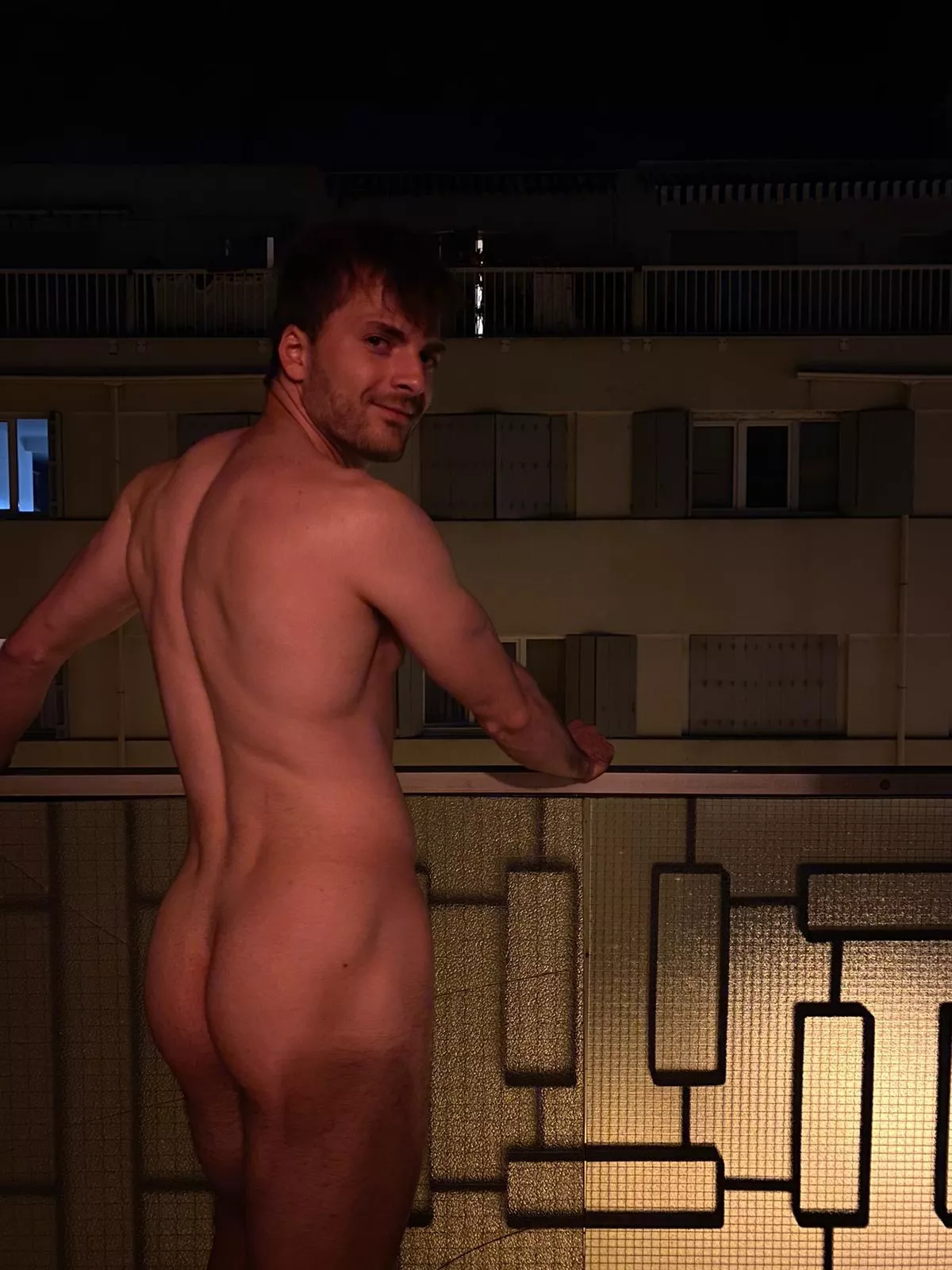 I bring todays cute butt from a 4th floor balcony view in Cannes! Bonsoir to my French fans posted by Connor_Tizor