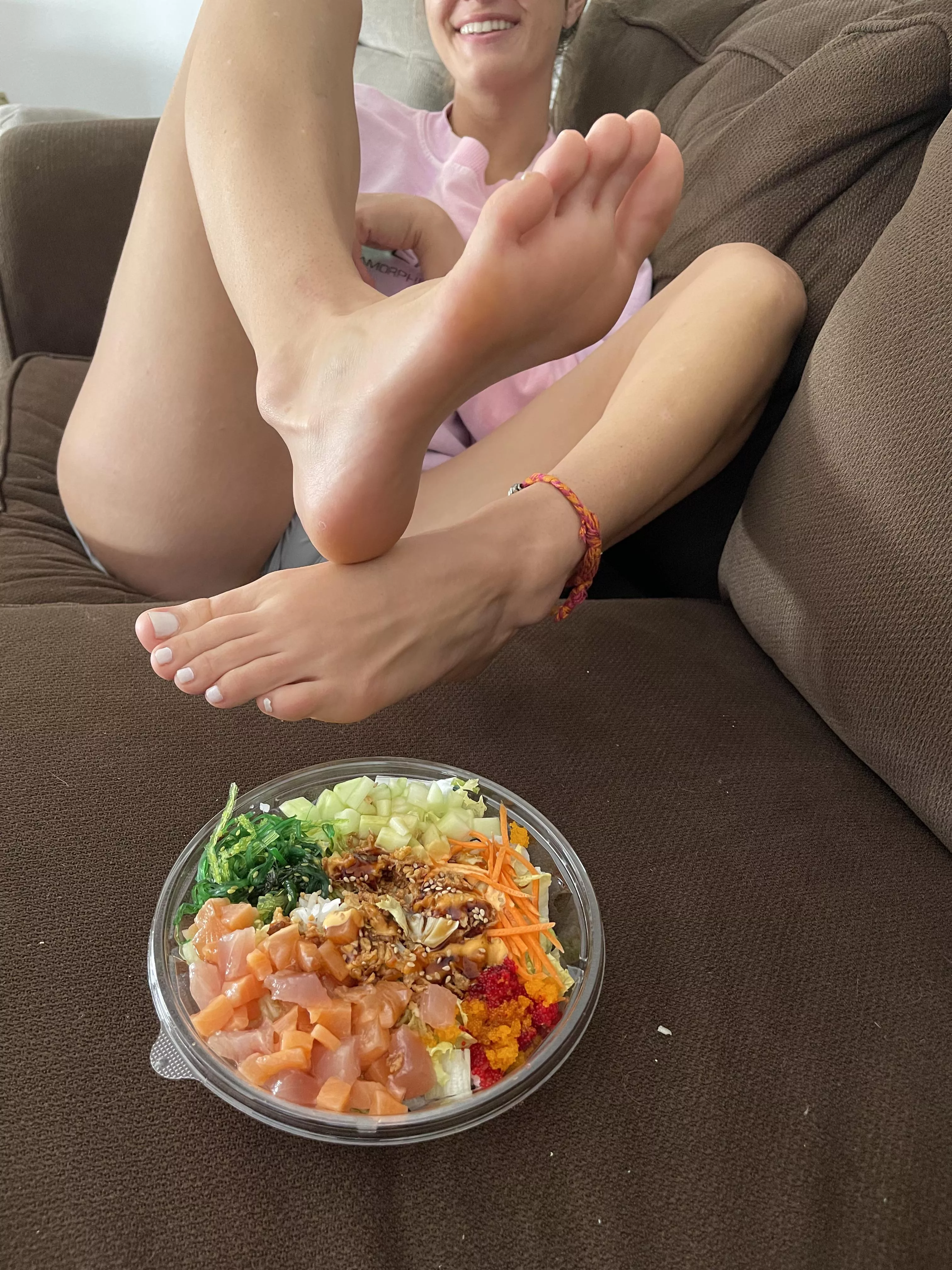 I brought you dinner and dessert daddy. Which one do you want first?🤤 posted by hang10toess