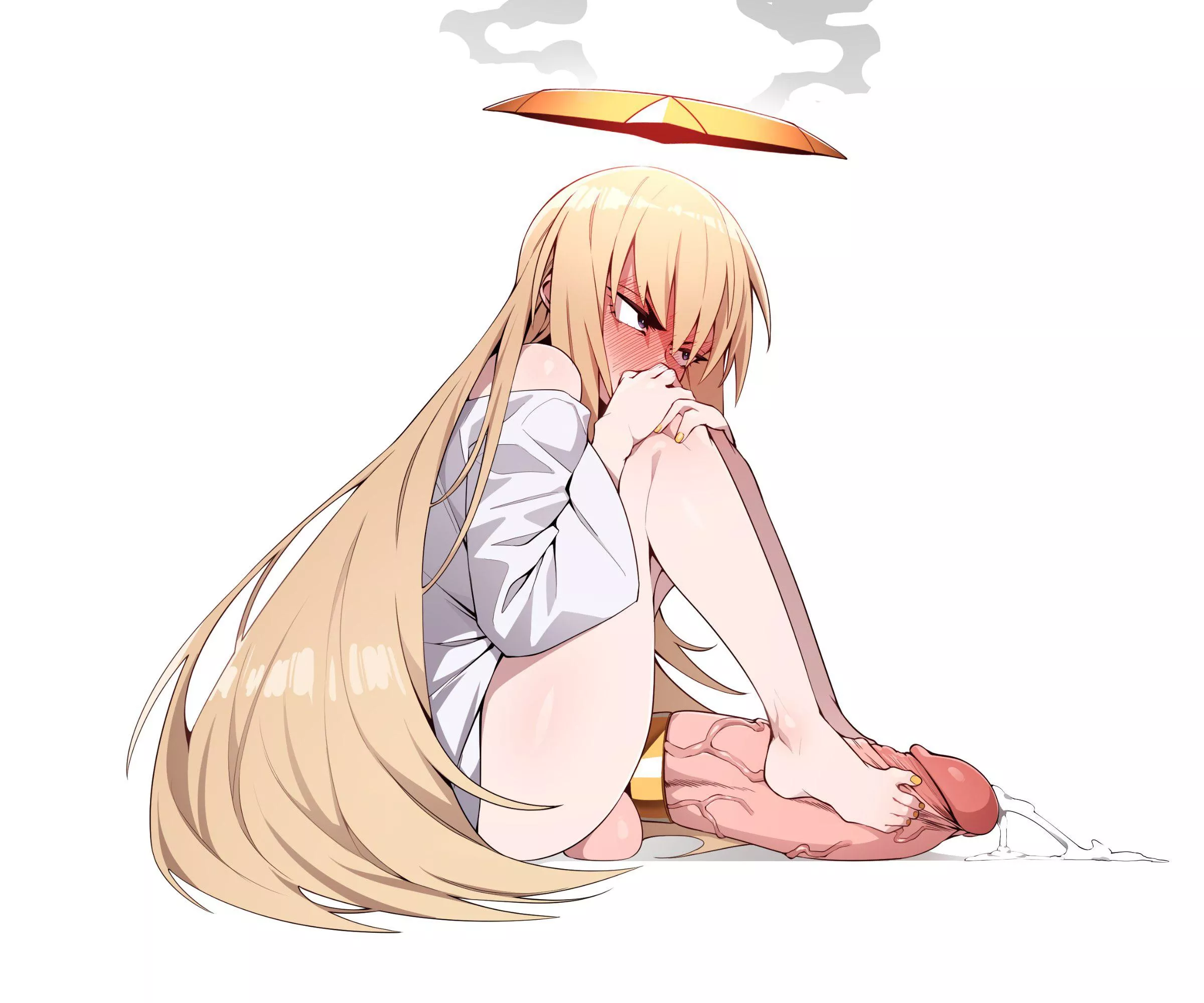 I can also touch myself with my feet~ 💜 posted by Lunaslovers