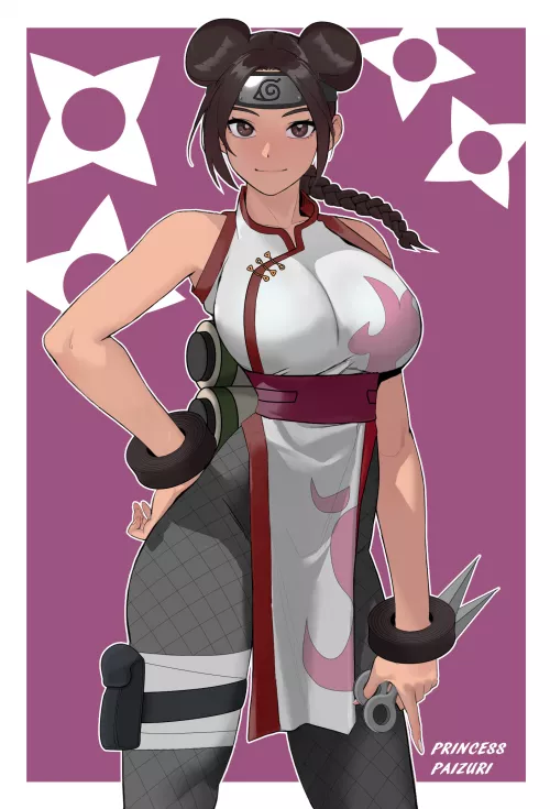 I can't stop thinking about Tenten's outfit from The Last era - Definitely one of the best kunoichi designs by PrincessPaizuri