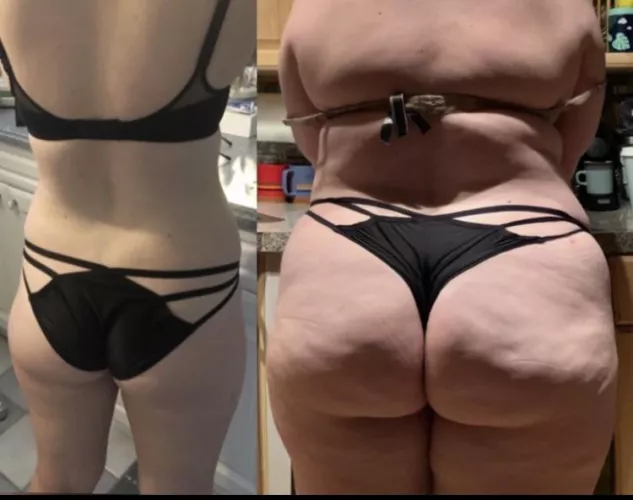 I could sit her old ass on top of her new ass. Thanks doordash! by myfatblondegf