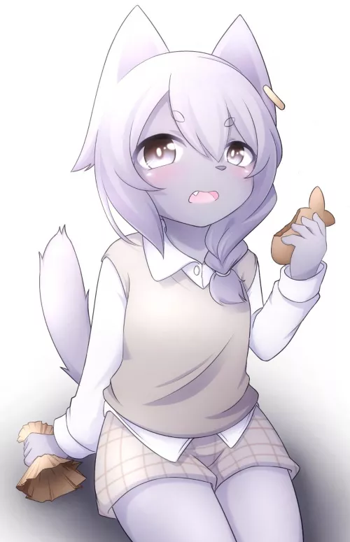 I did a fanart of my favorite artist OC. by KurohanaKatarine