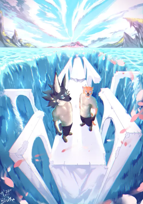 I did an art collab by TheBluYu