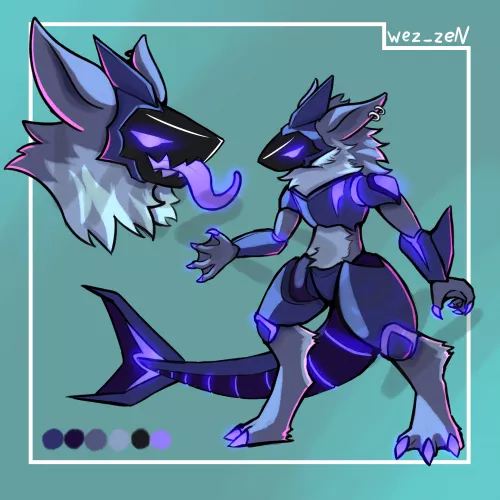 I did this cutie shark for adopt!! (commission infos on comments) by wez_zen