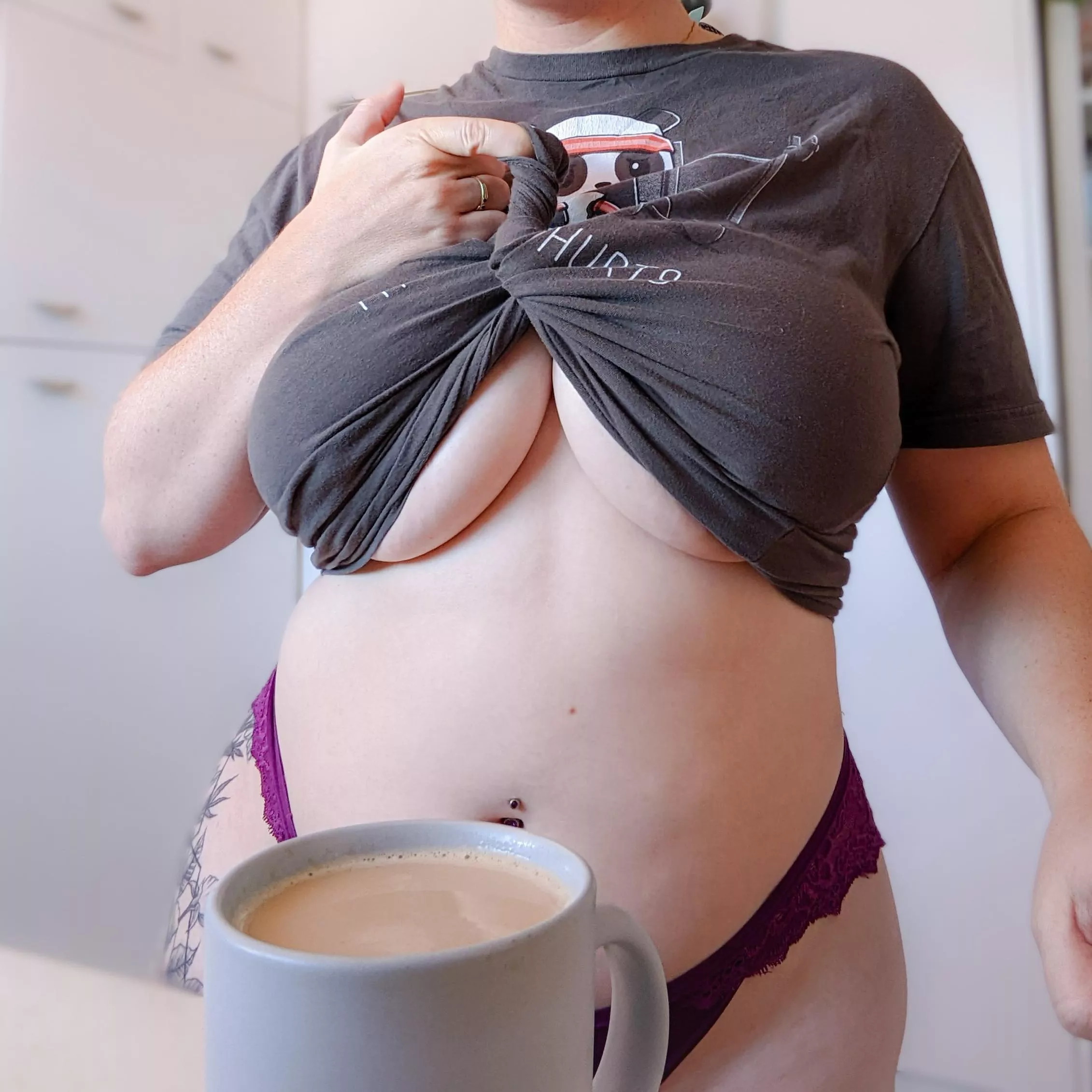 I didn't steal your shirt, I just wear it so much better than you do 😉 posted by Bratty_Rose_