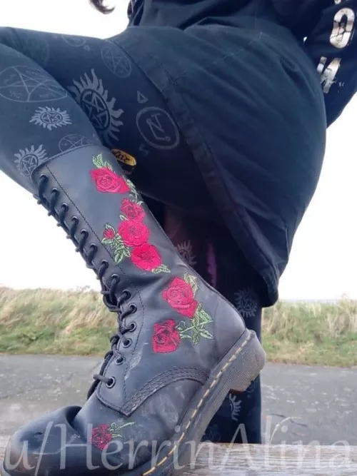 i don't care if you cry. you will clean my boots with your tongue by HerrinAlina