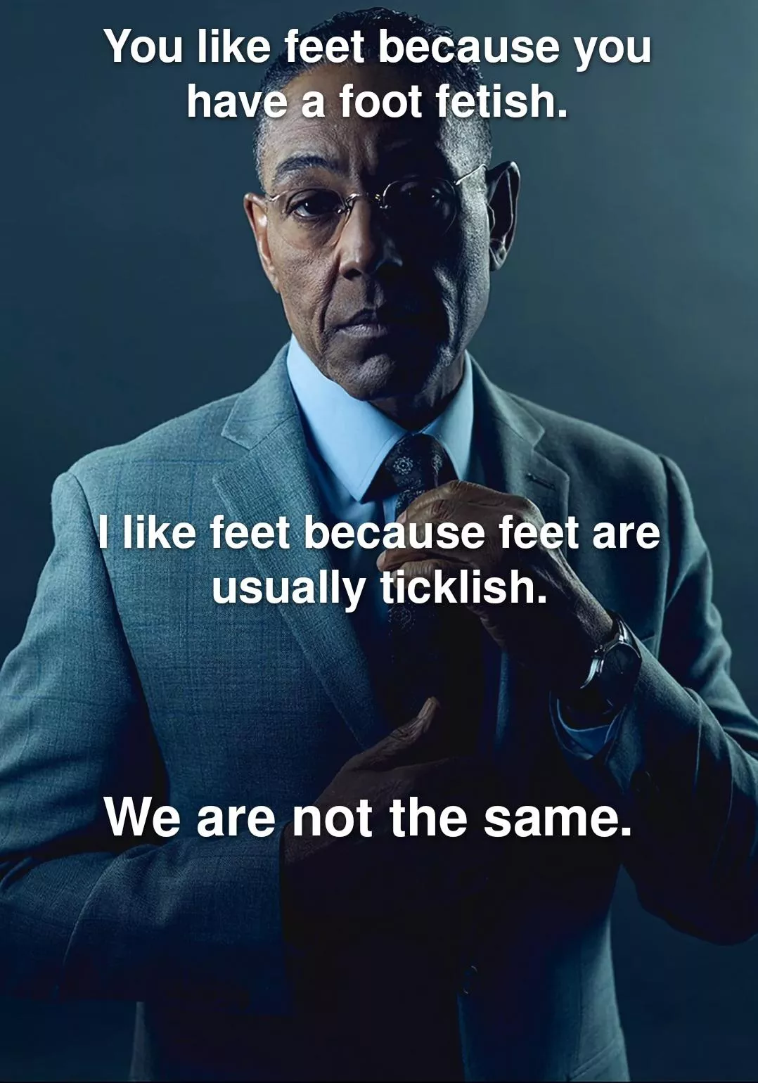 I don't have a foot fetish, but I like ticklish feet. posted by ToraThePillowCuddler