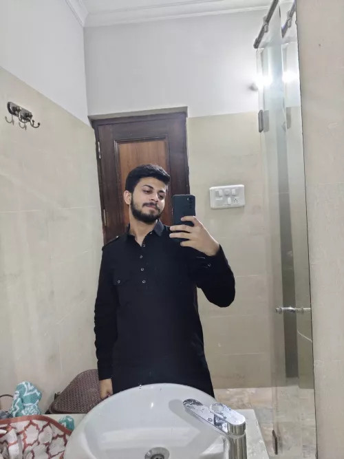 I don't see enough brown men here. Here's me in a kurta hiding in the bathroom at a party. by PM_ME_YOUR_BEST_IMG