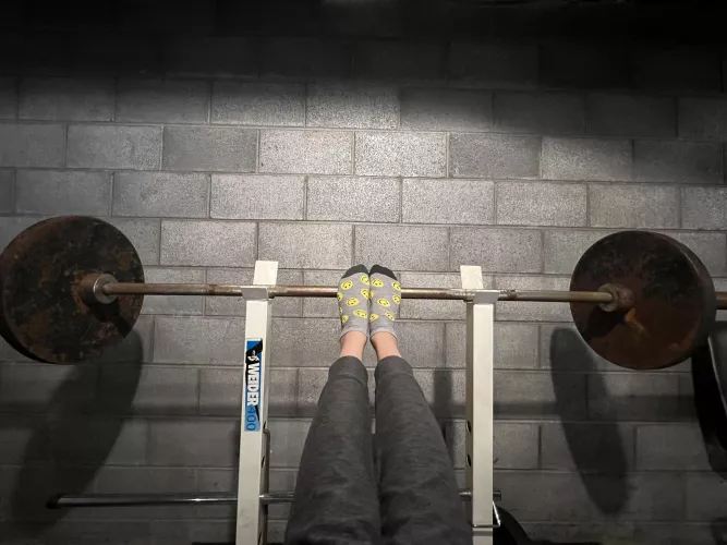 i don’t think this is how it’s done, but it is a great way to admire these cute socks 😁 by MsMadiWilder