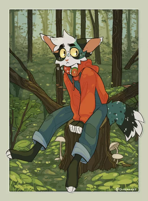 I don't usually post here but I like how this turned out, not very used to backgrounds :D art by me (dozakeet on twitter) by Daisyvayle